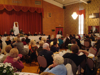 Faithful gathered for the anniversary celebration